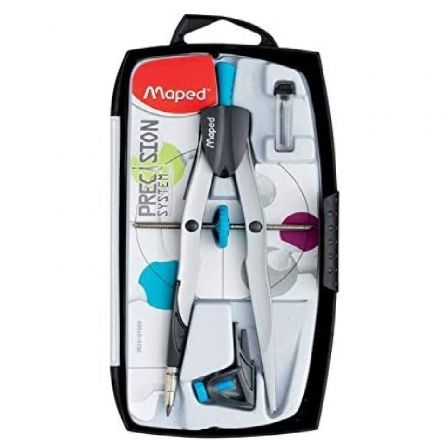 Maped Compás Bigotera Gigante con Sistema de Precisión y Adaptador Universal